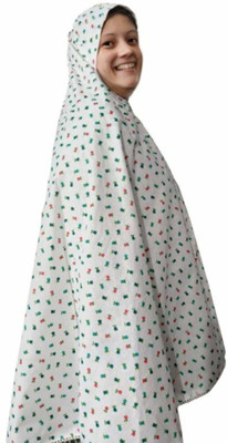 A One Cotton Blend Printed Abaya(Multicolor)