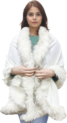 Life and style Solid Wool Blend Women Stole