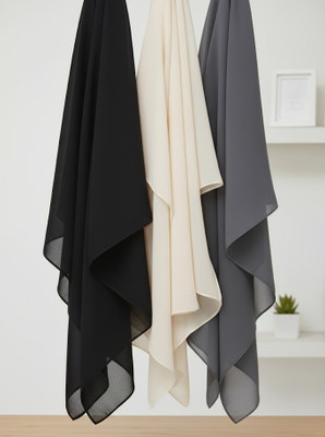 arina Solid Georgette Women Stole