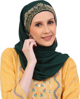 EnviUs Embroidered Georgette Women Fancy Scarf