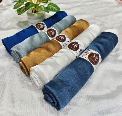 RTEX Solid Satin Blend Women Fancy Scarf