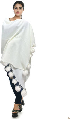 Life and style Solid Wool Blend Women Stole