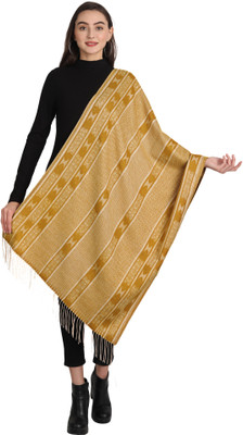 HK Colors of Fashion Woven Wool Blend Women Stole