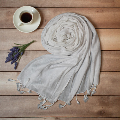 STOLESTUDIO Solid Viscose Girls Fancy Scarf, Stole