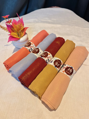 EthnicDeacde Solid Georgette Women Scarf