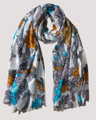 Cashmere Craft Printed Viscose Women Fancy Scarf, Stole
