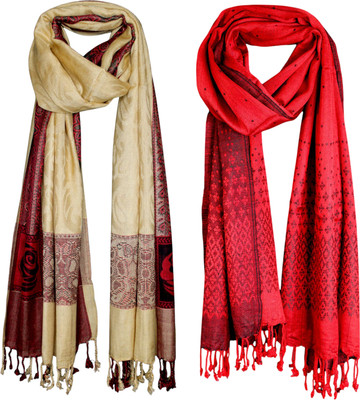 STOLESTUDIO Woven Viscose Girls Fancy Scarf, Stole