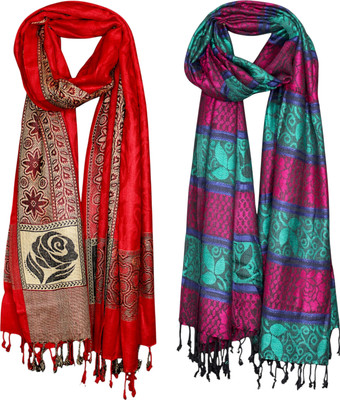 STOLESTUDIO Woven Viscose Girls Fancy Scarf, Stole, Scarf