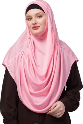 DAMELLO Solid, Embellished Polycotton Women Fancy Scarf