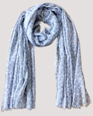 Cashmere Craft Floral Print Viscose Women Fancy Scarf, Stole