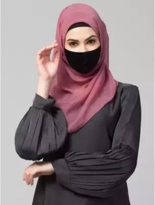 HMSA Solid Georgette Women Stole