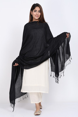 Trendz Hack Self Design Cotton Blend Women Scarf