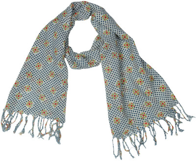 KIRE NE Printed Pure Wool Girls Scarf, Stole, Fancy Scarf