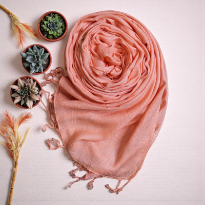 STOLESTUDIO Solid Viscose Girls Fancy Scarf, Stole