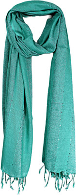 GLIMMERX Applique, Embellished, Self Design, Woven Viscose Women Fancy Scarf, Scarf, Stole