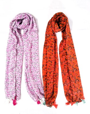 IGF Printed Cotton Blend Women Scarf, Fancy Scarf, Stole