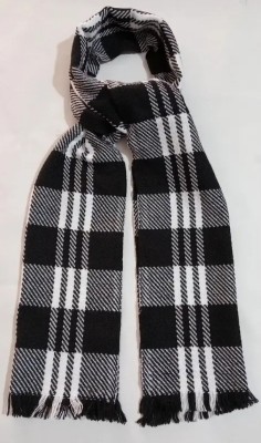 DUA CREATION Checkered Cotton Blend Men & Women Faux Turtleneck Neck Cover, Scarf, Fancy Scarf