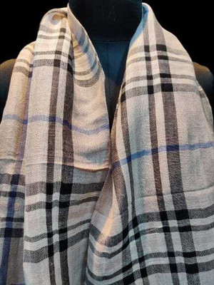 rudraoverseas Striped Pure Linen Men & Women Stole