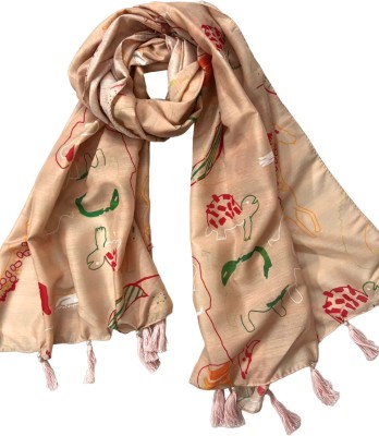 CI ASSCERIESS Floral Print Polycotton Women Stole