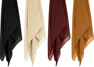 MATIFA Solid Georgette Women Scarf, Stole