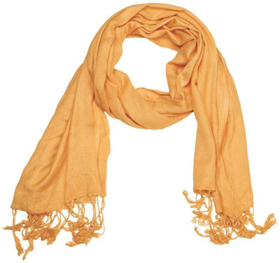 Shopping Store Solid Cotton Blend Men & Women Stole