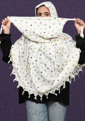HOJIAX Printed Pure Cotton Women Scarf