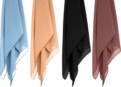 MATIFA Solid Georgette Women Scarf, Stole