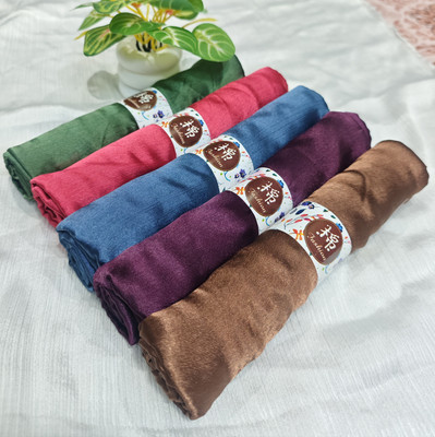 RTEX Solid Satin Blend Women Fancy Scarf