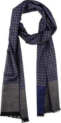 the tie hub Checkered Wool Blend Men Scarf