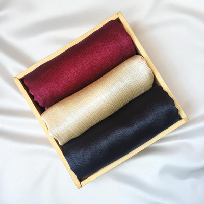 zevio Solid Satin Blend Women Fancy Scarf