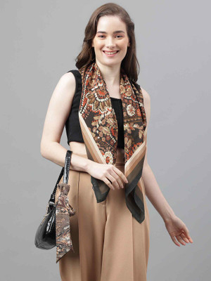 TOSSIDO Printed Poly Silk Women Scarf
