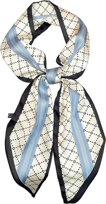 gustave Geometric Print Satin Blend Women Scarf