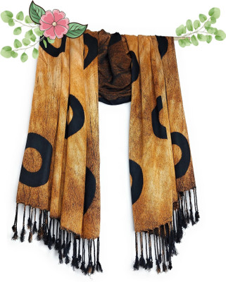 Chandwasia Printed Viscose, Rayon, Satin Blend Men & Women Scarf
