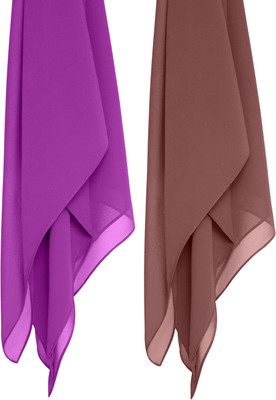 MATIFA Solid Georgette Women Scarf, Stole