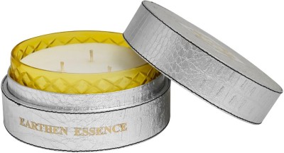 Earthen Essence Mango and Coconut Soy Wax 3 Wick Jar Scented Candle 400gm Candle(White, Pack of 1)