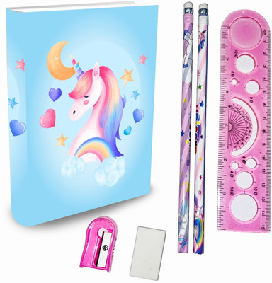 Love And Joy Set of 06 A5 Diary ruled 90 Pages(Multicolor, Pack of 6)