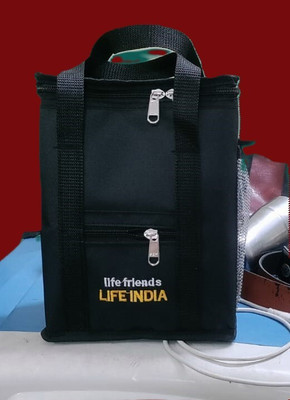 LIFE INDIA Tiffin Bag for School Office Picnic Use Easy Wash, Insulated Punching Bag Chain