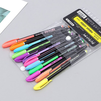 Bitleaf Ambition Calligraphy(Pack of 12, Ink Color - Multicolor)