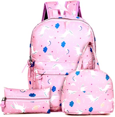 okji enterprises School bagpack for girls -School Bag for Girls,5-14 yrs Kids Backpack for Girls 18 L Backpack(Black)