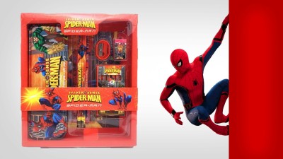 Enorme Character Spiderman Art Plastic Pencil Box(Set of 1, Multicolor)