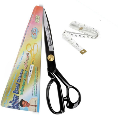 SHALIMAR SCISSORS COMPANY Sewing Scissors, 10 Inch Fabric Dressmaking Scissors Upholstery Office Shears Scissors(Set of 1, Black)