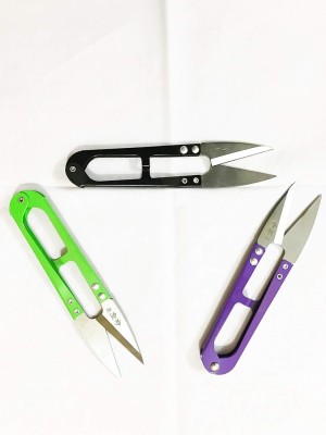 GIRIRAJ COLLECTION Thread Cutter Sewing Tool Snips, Metal (Multicoloured)-Buy 2 get 1 Free. Scissors(Set of 3, Multicolor)