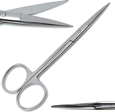 SANJU Khushi Surgicals dressing scissor sharp / sharp 8 inch Surgical Instrument, Scissors(Set of 1, Silver)