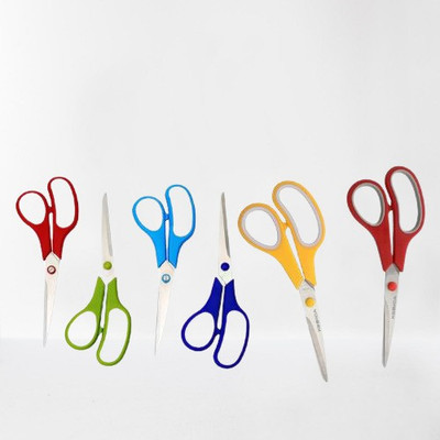 Kebica 3pcs Combo Pack Scissor for Kitchen & Household Use in Office Scissors(Set of 3, Red Blue)
