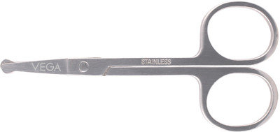 VEGA Nasal Safety Scissor Scissors(Set of 1, Silver)