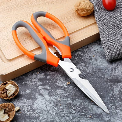 QBLYN Kitchen Scissors Heavy Duty,Multipurpose Sharp Stainless Steel (5) Scissors(Set of 1, Multicolor)