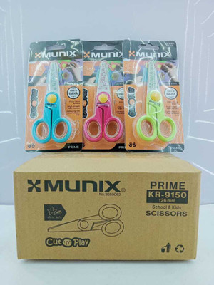NATH JI Scissors_KR-9150_Pack_Of_10_Pcs Scissors(Set of 10, Blue, Red, Parot)