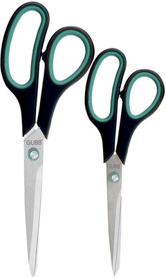 GUBB All Purpose Scissor Set For Hair Cut, Craft & Tailoring Professional Scissors(Set of 2, Blue)