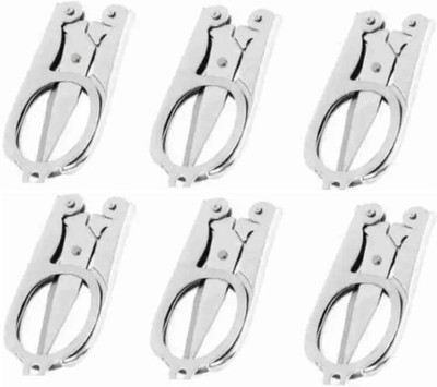 SHYAM Folding Scissors For Moustache Trimming, (pack of 4) Scissors(Set of 4, No color)