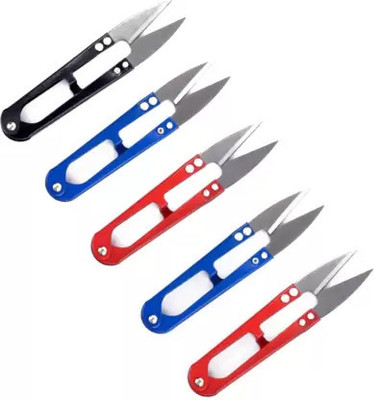 DECRONICS Thread Cutter (Pack Of 5) Paper Cutter Scissors  (Set Of 5, Multicolor) For Rs. 68 @ 85 %